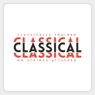Classically Trained Classical Dark Orange Sticker